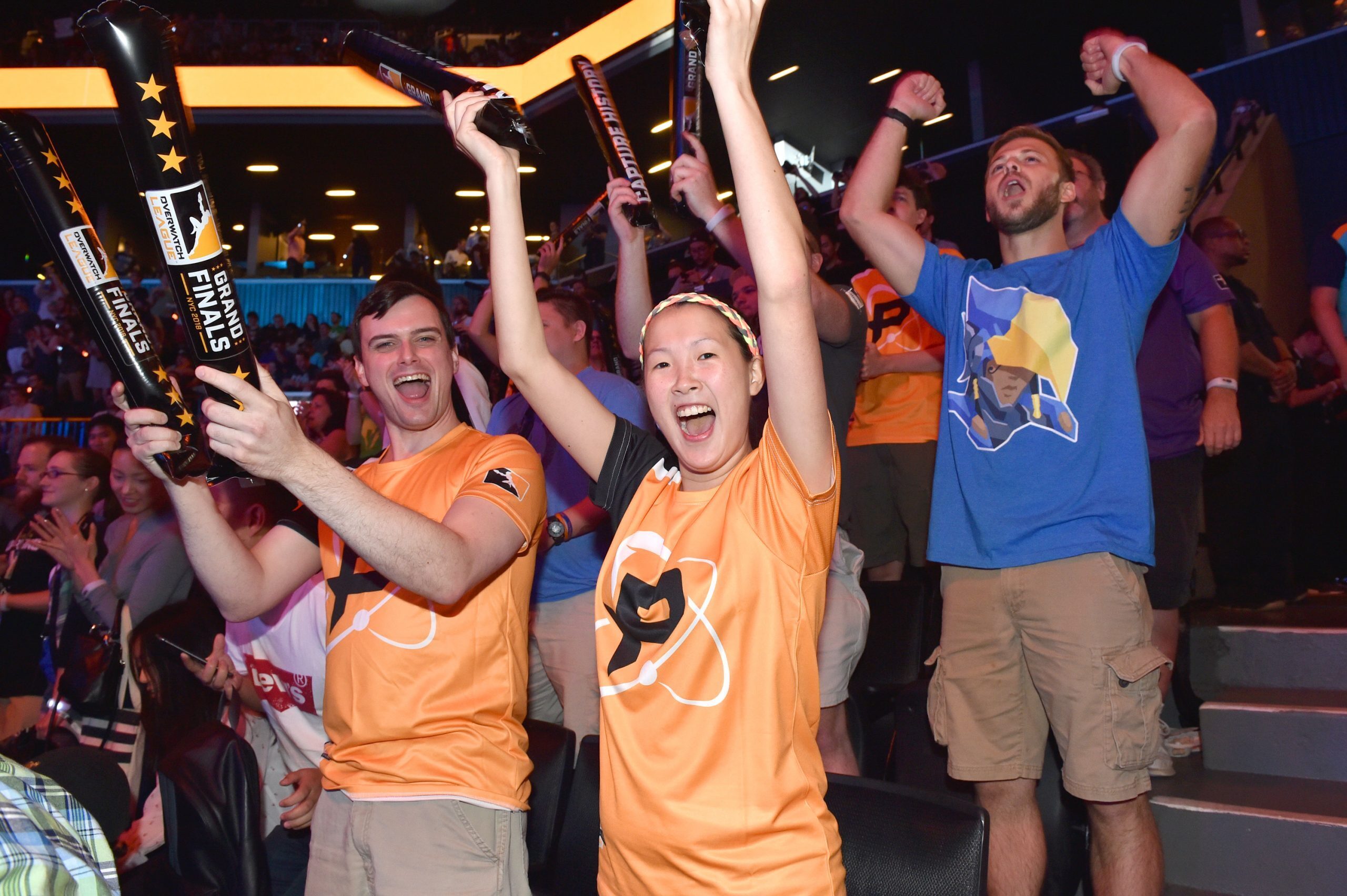 The crowd is seen at Overwatch League Grand Finals in New York City. (Photo courtesy of Getty Images)