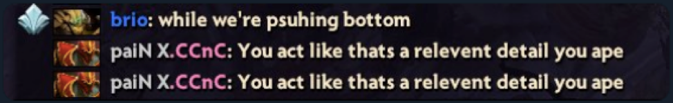 CCnC offensive comments chat