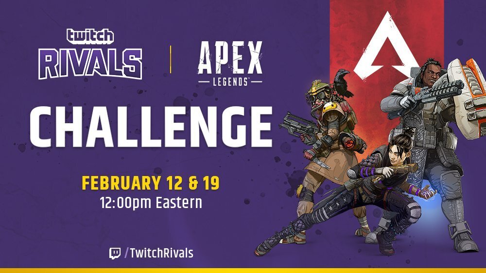 Apex Legends and Twitch Rivals will pit 48 of the most well-known streamers against one another to battle it out for $200,000 in prizes.