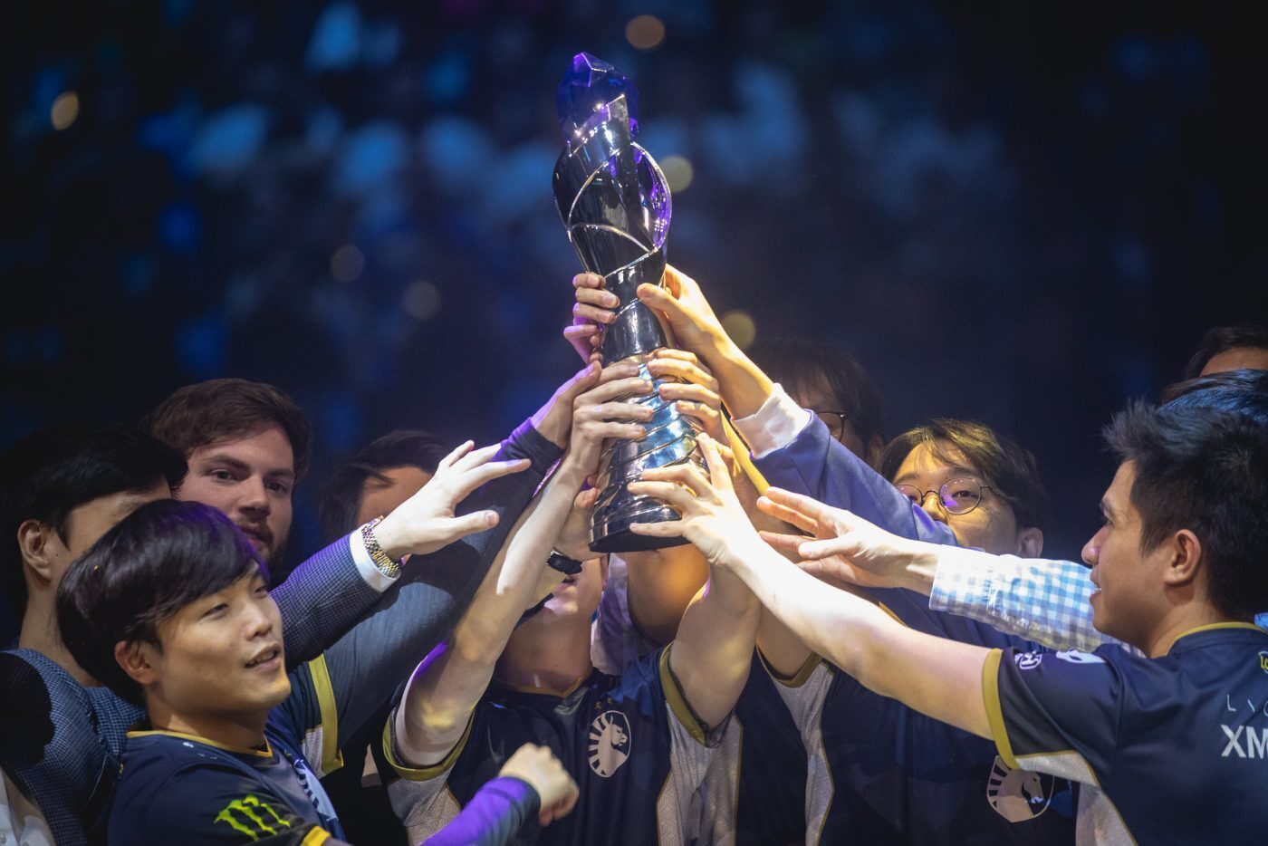 Team Liquid at the LoL Legends Championship Series Spring Finals at Chaifetz Arena on April 13, 2019 in Saint Louis, Missouri. (Photo by Colin Young-Wolff/Riot Games)