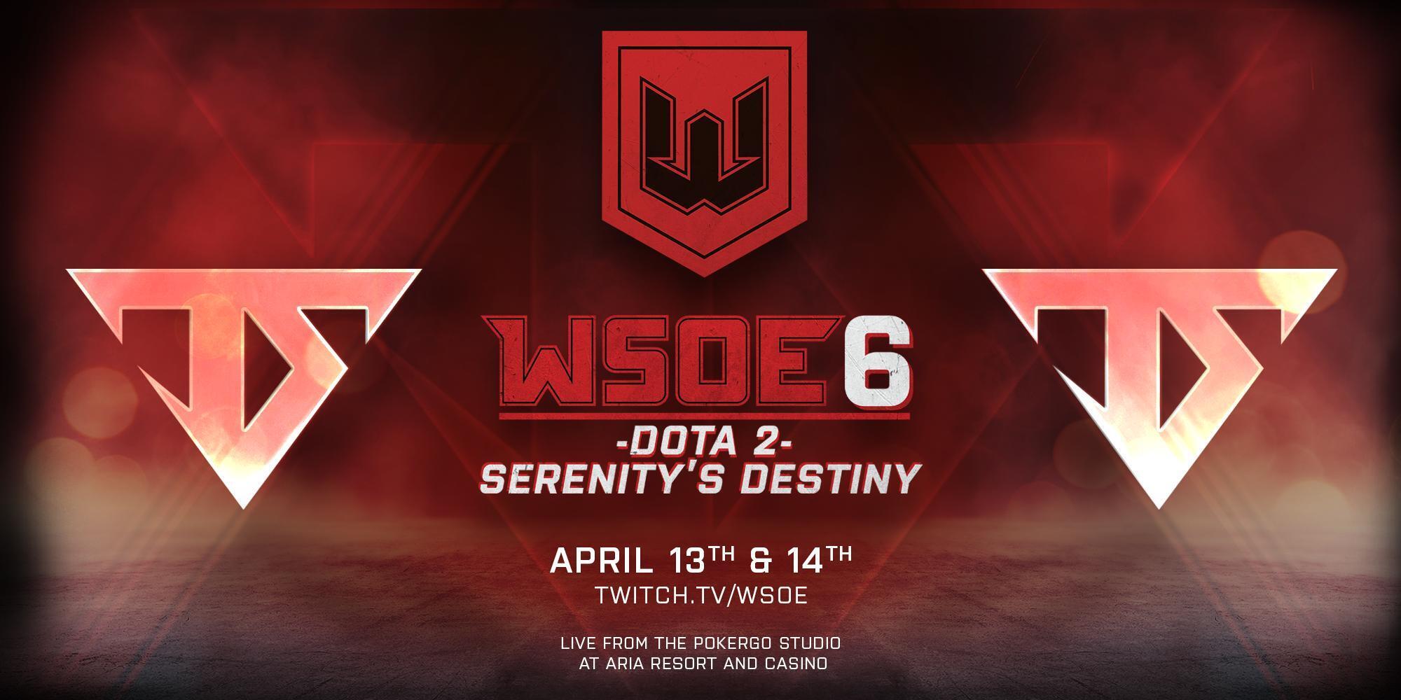 WSOE #6 is one of several tournaments filling a brief gap in the Dota 2 Pro Circuit schedule. (Image courtesy of @WSOE / Twitter)