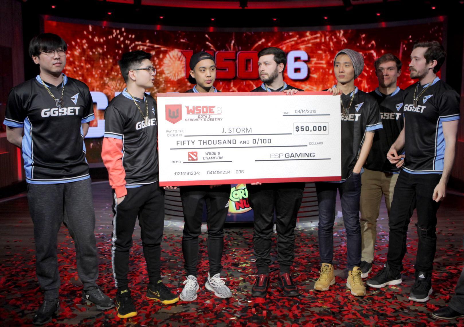 J.Storm claimed the championship belt from Team Serenity at WSOE 6. (Photo courtesy of WSOE)