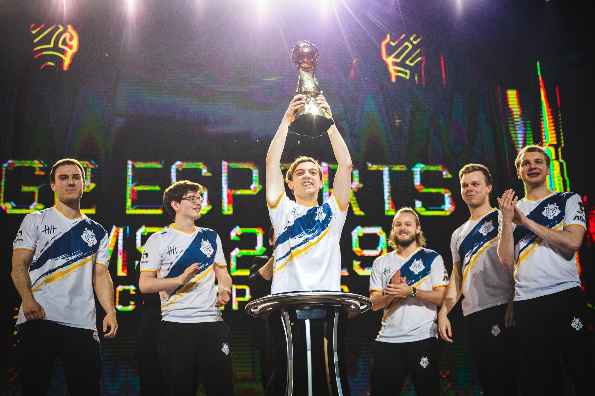 G2 Esports take home the trophy from MSI 2019. (Photo by Colin Young-Wolff/Riot Games)