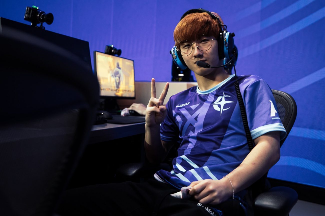 Jjonak and the Atlantic Division team took their second All-Stars win. (Photo courtesy of Blizzard)