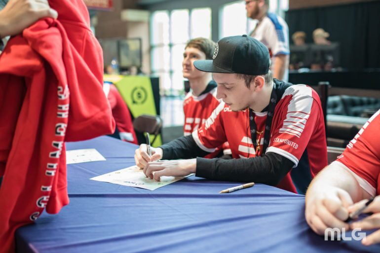 Prestinni of eUnited at the signing booth