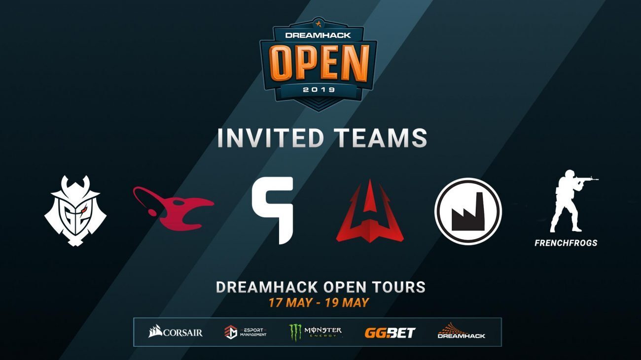 DreamHack announced six direct invites to the DreamHack Open Tours CS:GO tournament later this month. (Image courtesy of DreamHack)