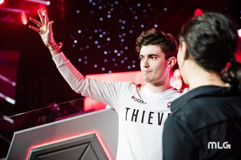 Sam "Octane" Larew of 100 Thieves talks to us about his team's loss to 100 Thieves and being booed at CWL London (Photo via MLG)