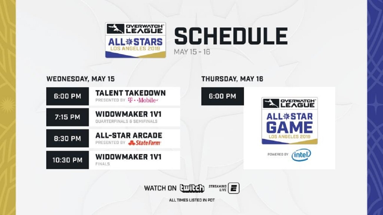 The Overwatch League All-Stars Los Angeles 2019 kicks off on May 15. (Image courtesy of Blizzard)