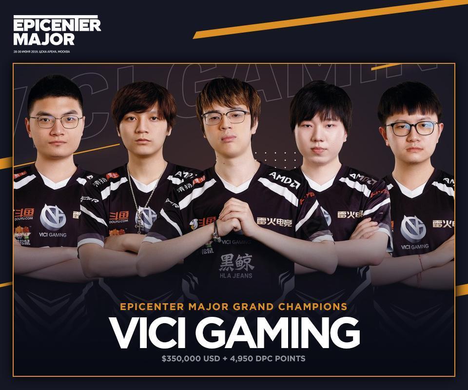 Vici Gaming win the EPICENTER Major in a stunning 3-2 victory over Team Liquid. (Image via EPICENTER)