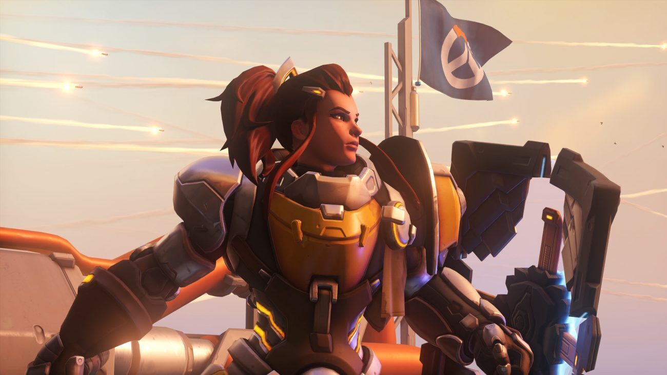 Brigitte is a popular component in the current GOATS meta. (Image via Blizzard)