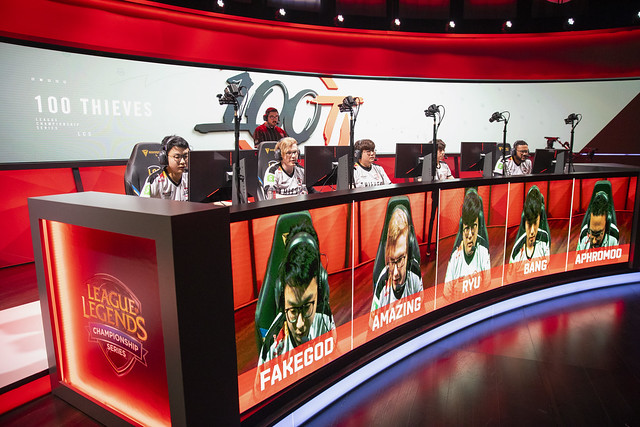 With a 2-0 record in week 6 of the LCS, 100 Thieves is inching towards a playoff spot. (Photo courtesy of Riot Games)