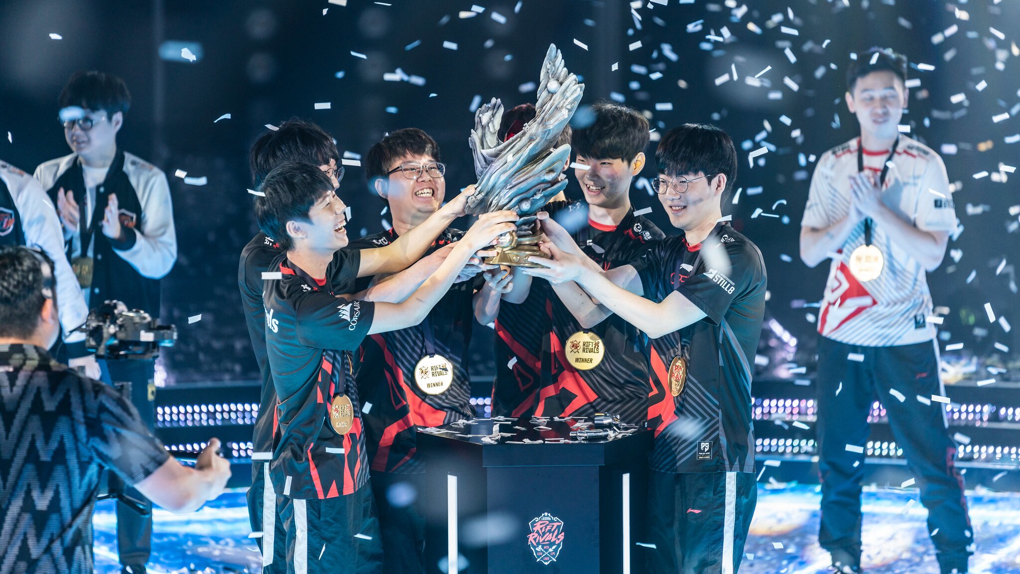 Korea stormed to a 7-1 group stage record en route to a Rift Rivals victory. (Photo courtesy of Riot Games)