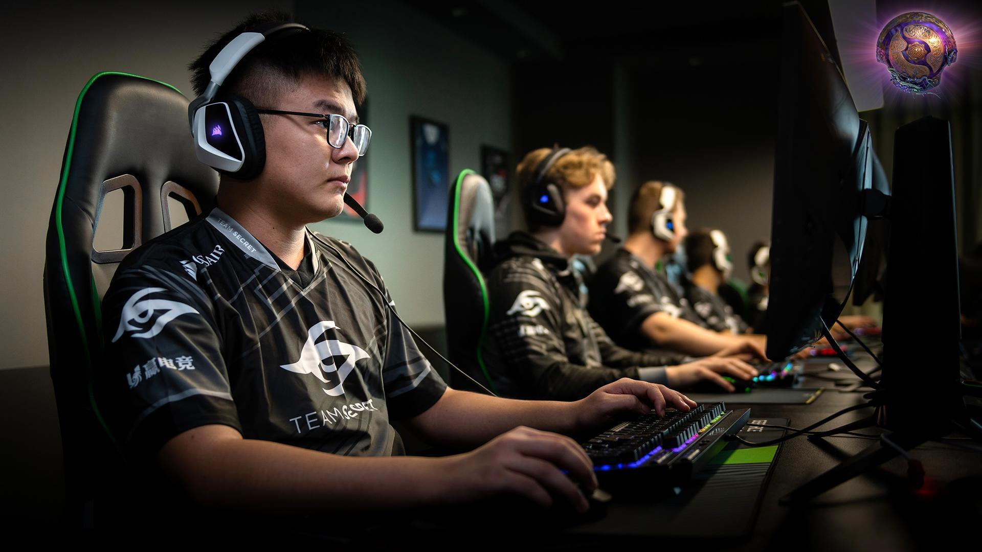 Team Secret looked unstoppable on day one of TI9. (Image via Team Secret)