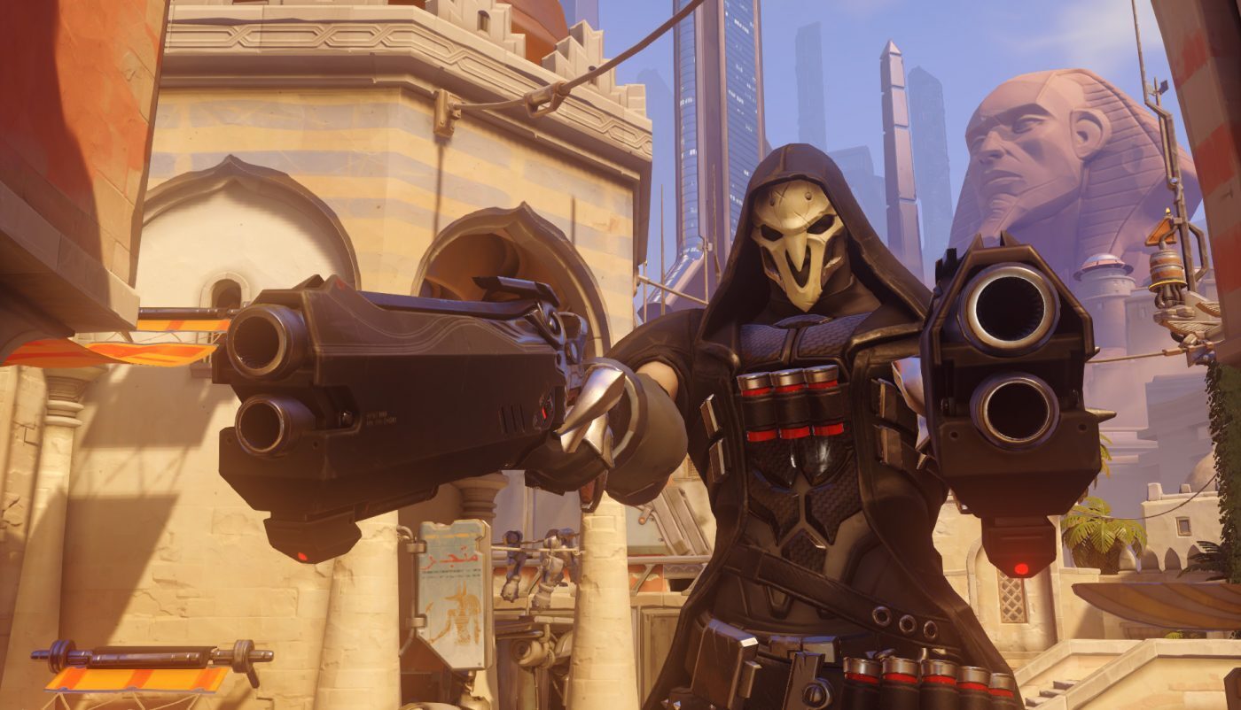 Three heroes have gotten a big boost in playtime with the Overwatch League 2-2-2 role lock, including Reaper. (Imave via Blizzard)