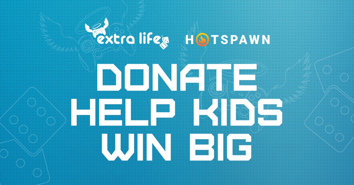 Hotspawn raised $4,600 during Extra Life in 2018.
