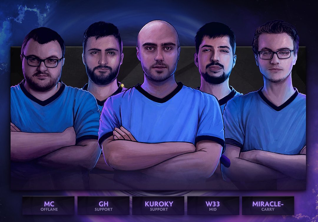 The former TL stack, and TI9 runners up have finally returned, revealing their brand new organization: Nigma Esports (Image via Wykrhm Reddy/Twitter)