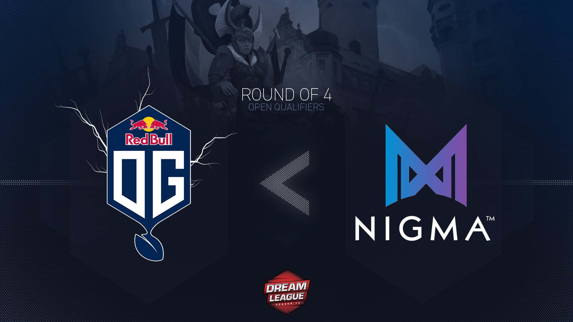 OG Seed crashed out of the DreamLeague Season 13 Europe Open Qualifiers, after hitting a brick wall in the form of Nigma. (Image via OG)