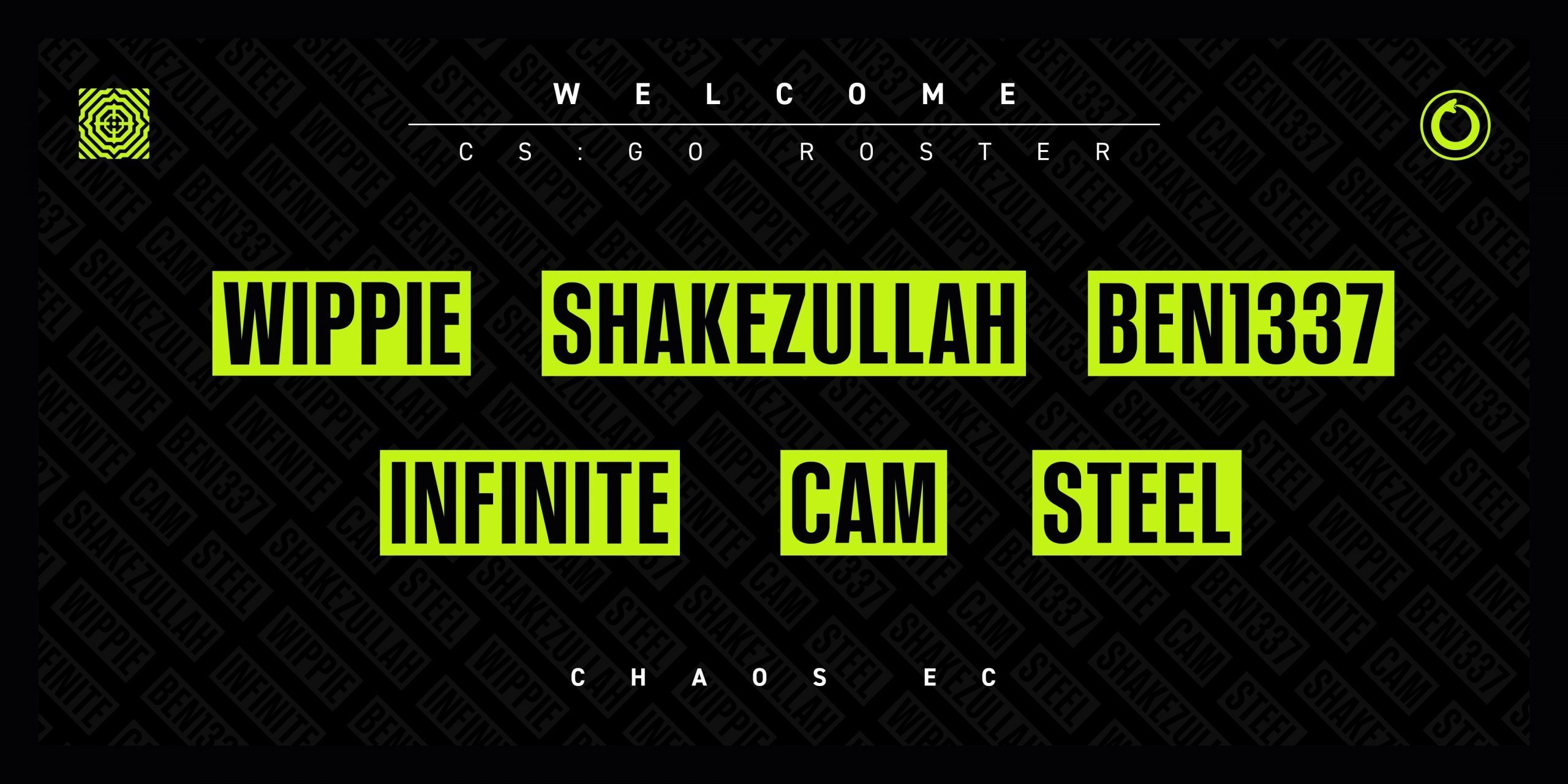 Chaos EC's new squad is made from the core of the former Team Singularity roster that was released in early October (Image via Chaos EC/Twitter)