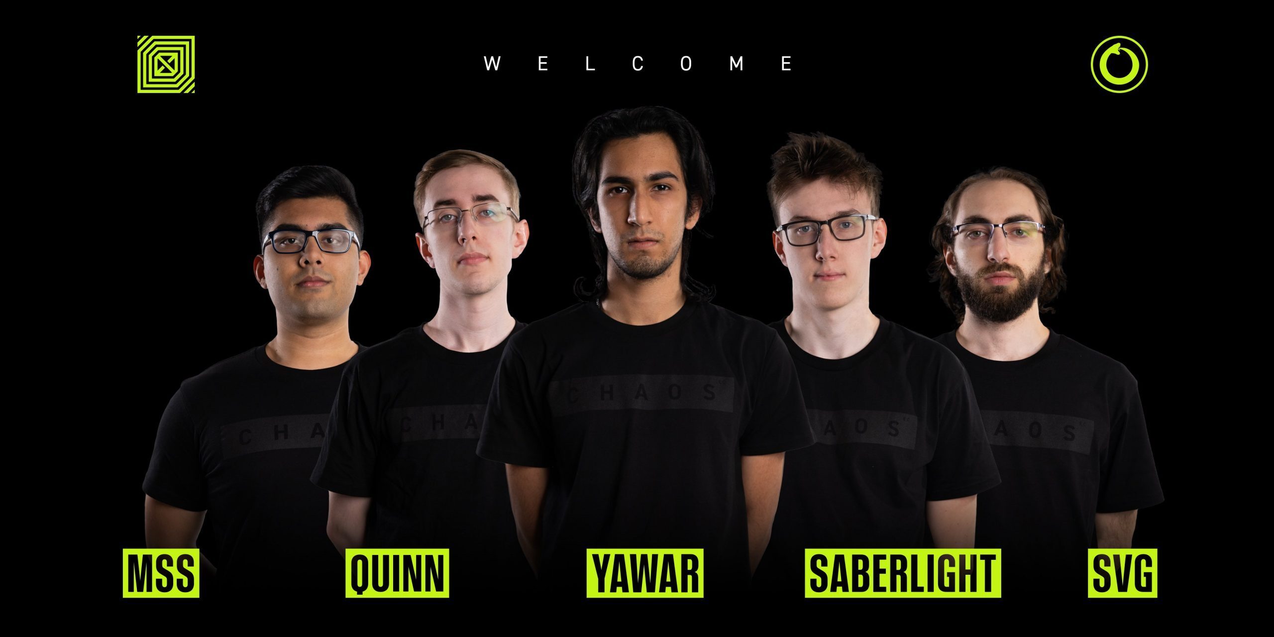 CCnC, Yawar, MSS and SVG form the new nucleus of Chaos Esports Club (Image via Chaos Esports Club/Twitter)