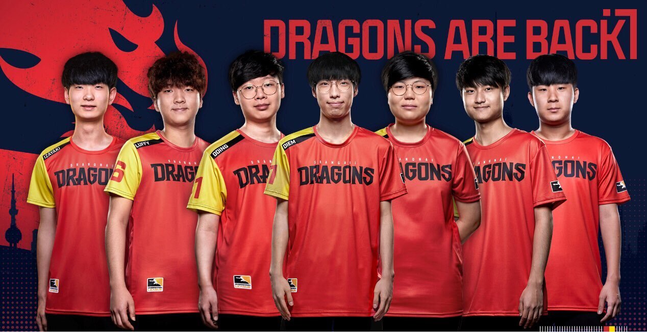 The core of the 2019 Shanghai Dragons will be returning in 2020 (Image via Shanghai Dragons/Twitter)