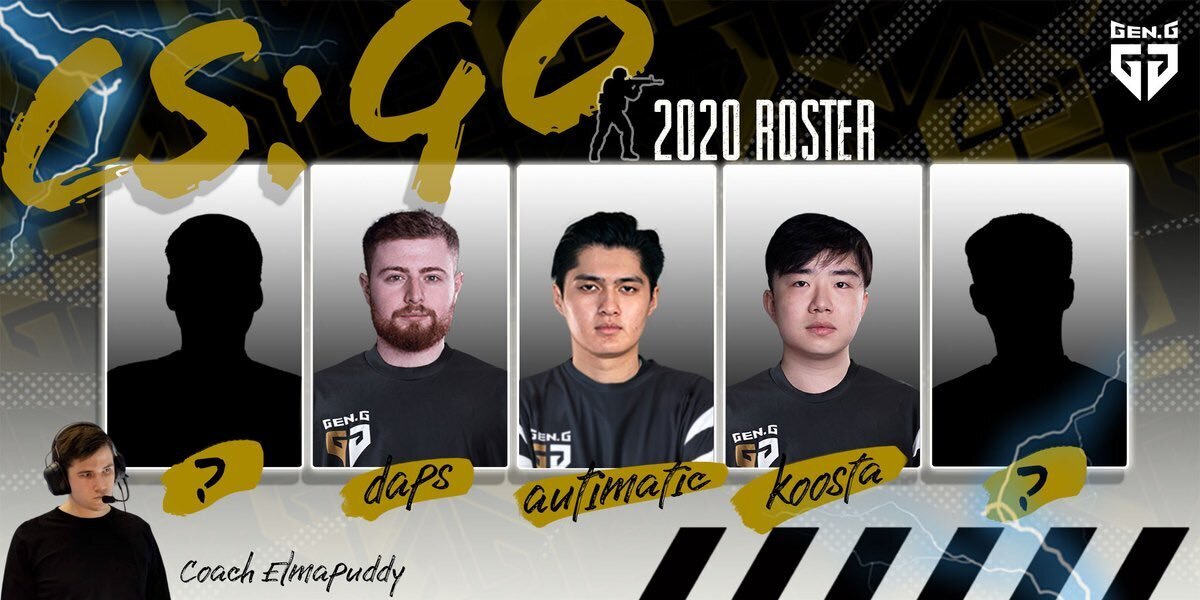 autimatic, koosta and daps have been enlisted as Gen.G’s founding players (Image via Gen.G)