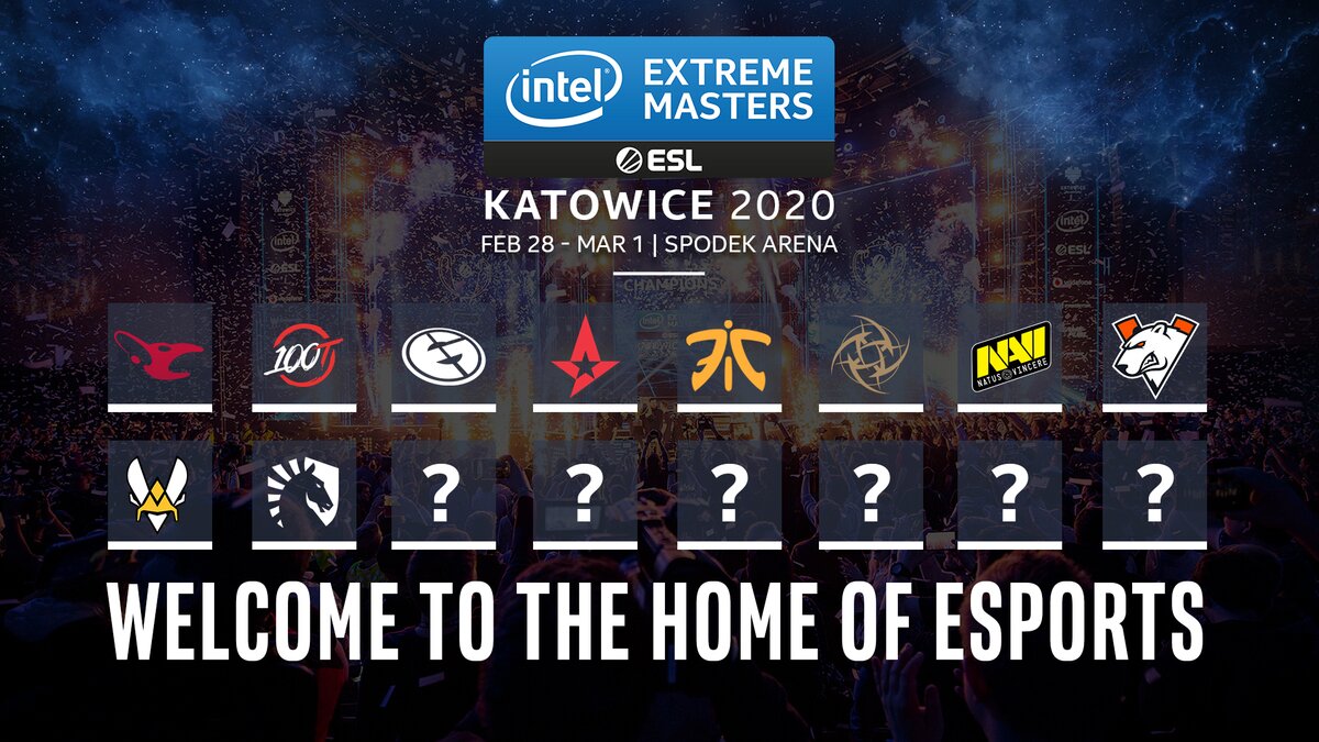 10 of the 16 teams set to compete at IEM Katowice 2020 have been officially announced (Image via ESL)