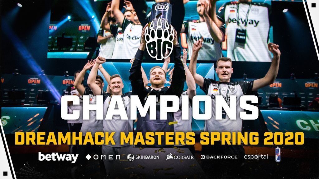 BIG have pulled off a historic reverse sweep to earn the DreamHack Masters Spring title (Image via BIG)