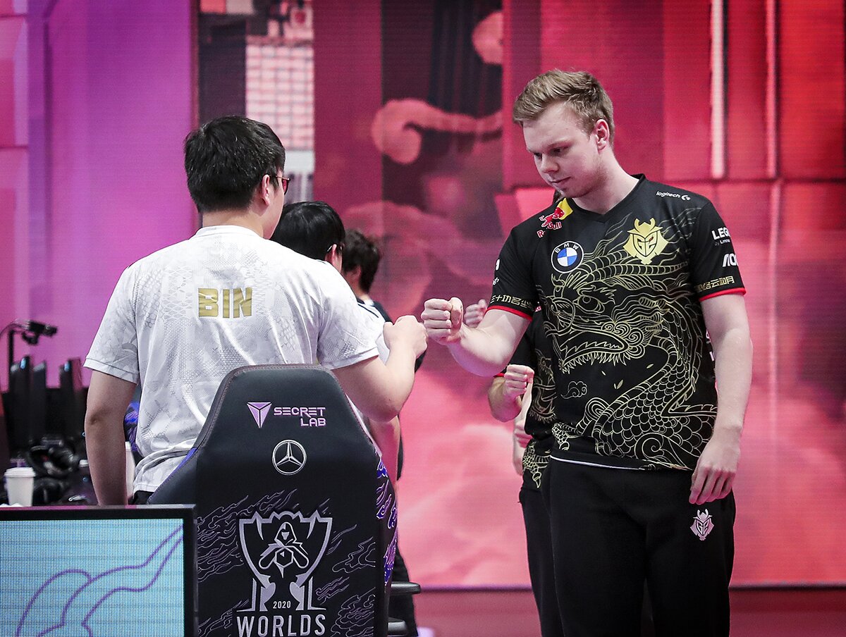 Despite playing with no game audio, Wunder held his own and helped G2 past Suning at Worlds 2020 (Photo via David Lee