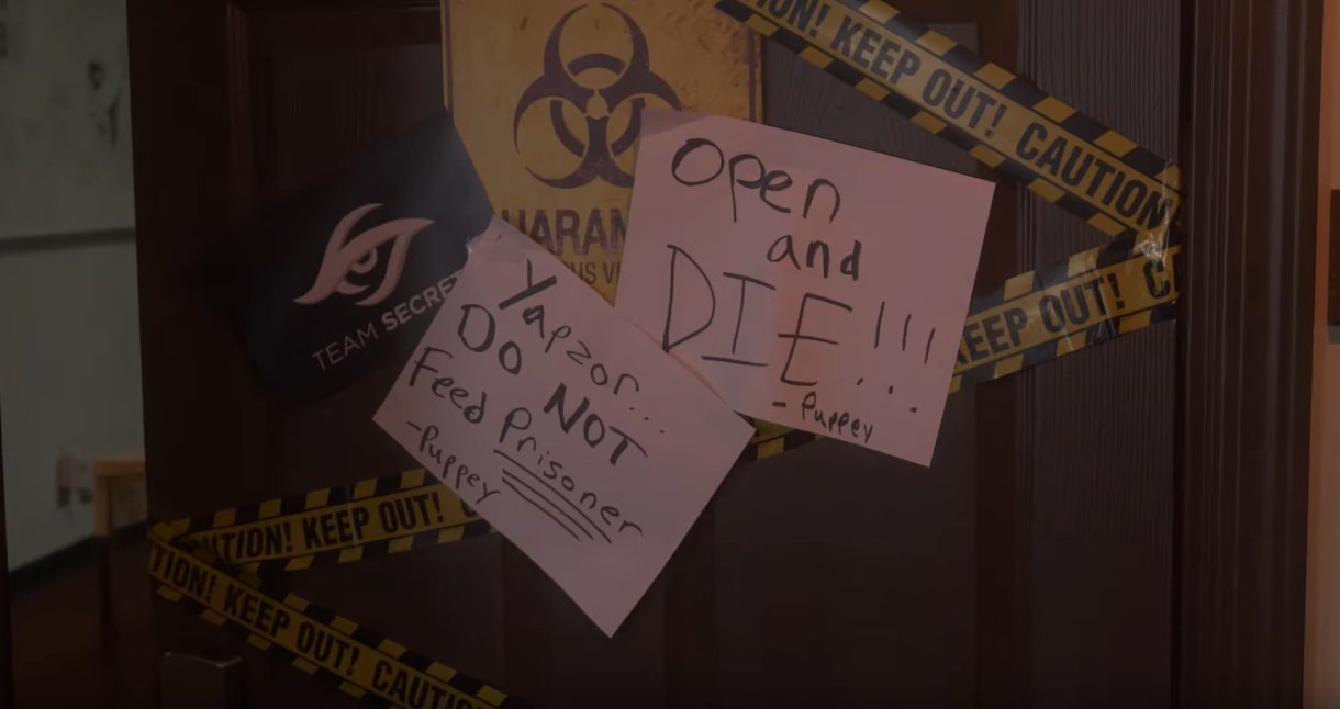 Team Secret’s closet where Gremlo reportedly escaped from (Image via Arkosh Gaming) 