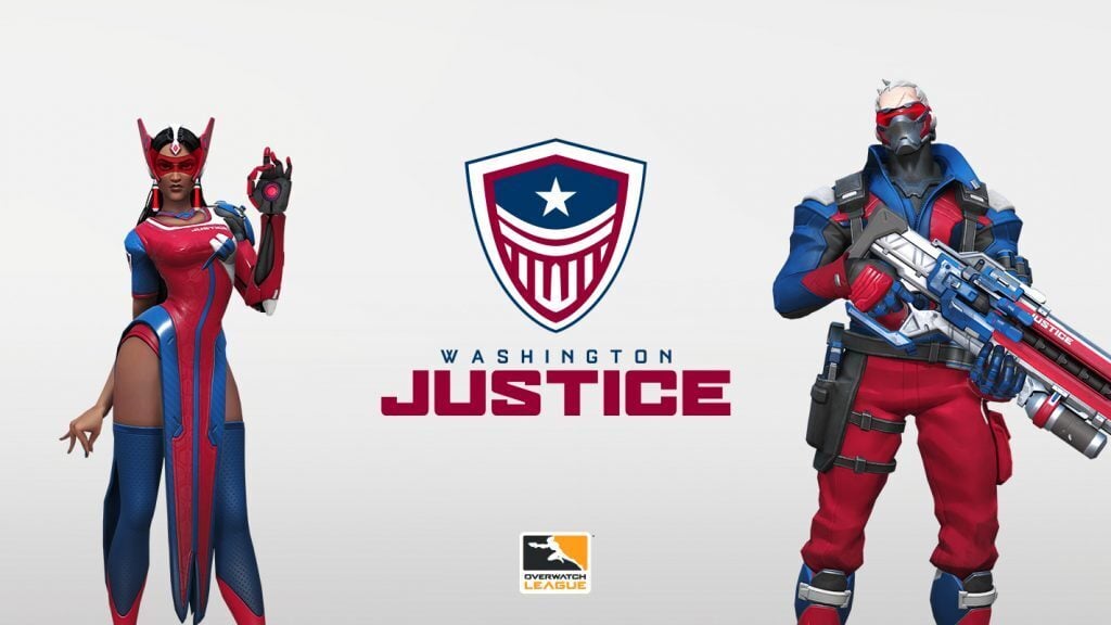 Embracing Red, White and Blue, Washington Justice Arrive