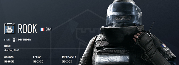 Rook is amazing for holding angles, sitting on-site and protecting the objective (Image via Ubisoft)