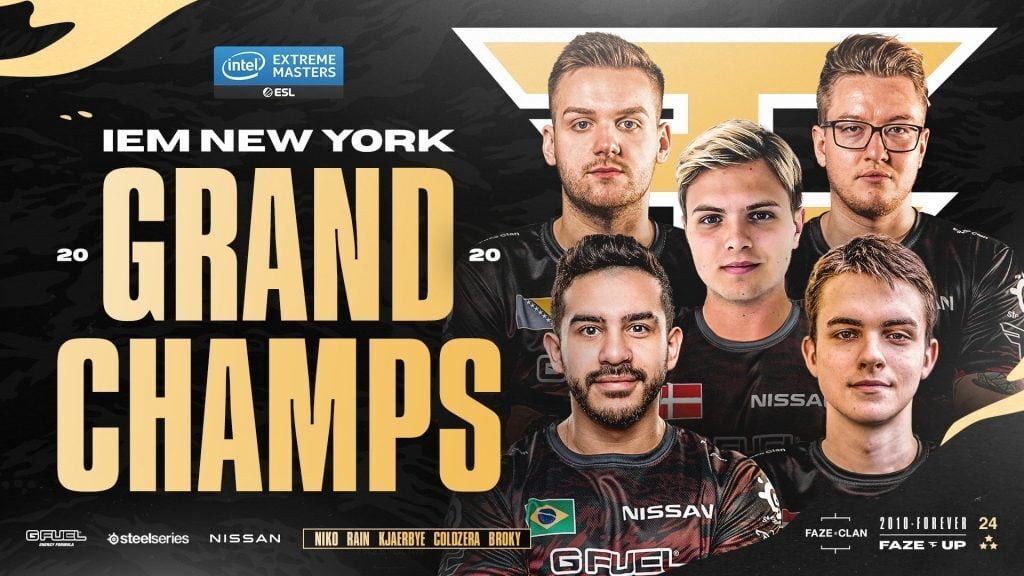 FaZe Clan Win Their First Trophy of the Year at IEM New York