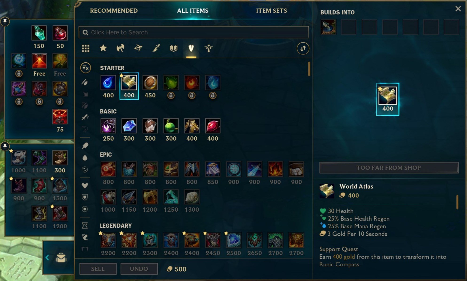 League of Legends Shop