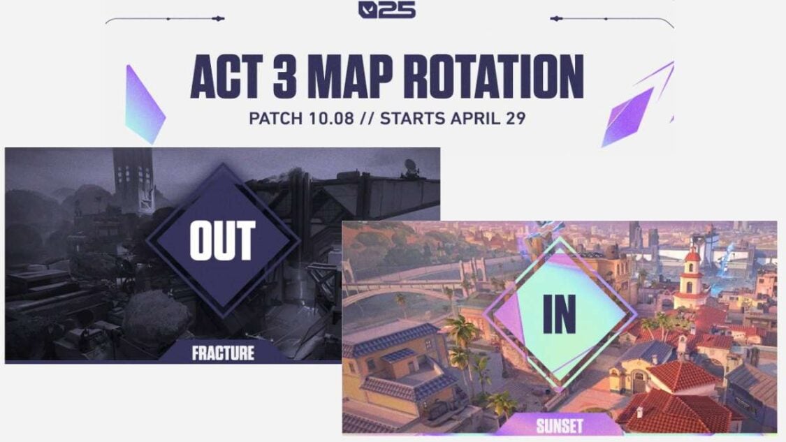 New VALORANT 10.08 Map Rotation Has People Divided – Fracture Out, Sunset In
