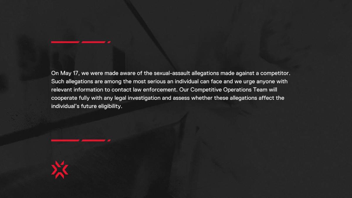 Riot Games florescent statement