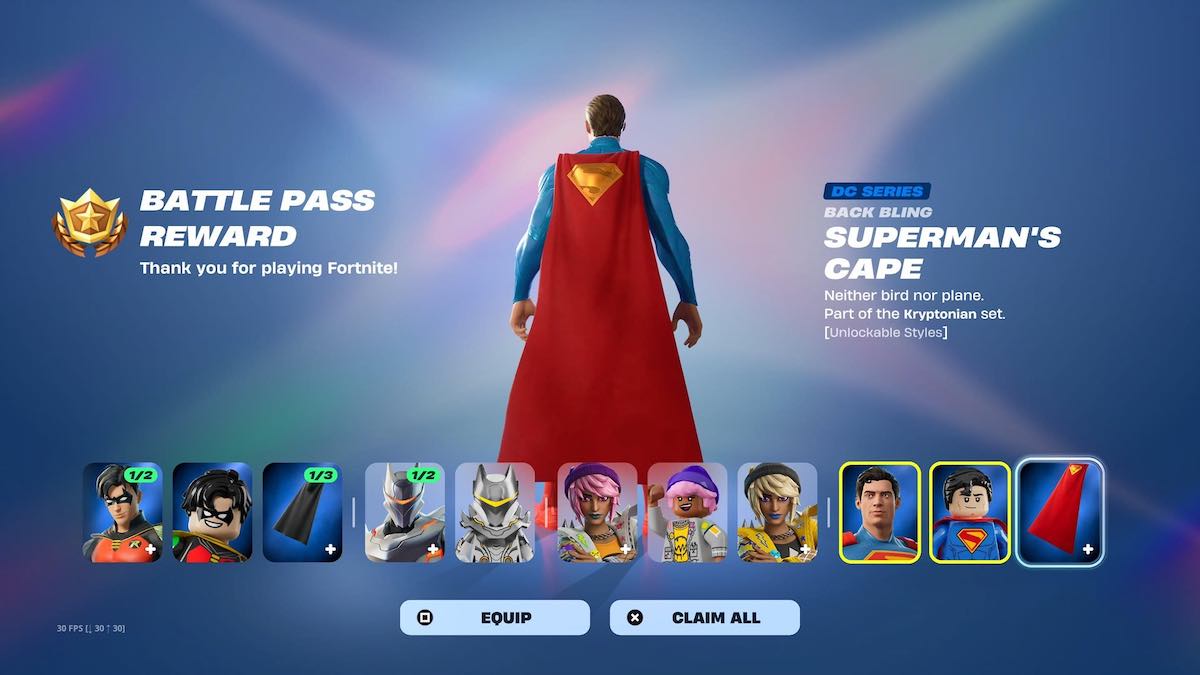 Fortnite Battle Bundle Superman
