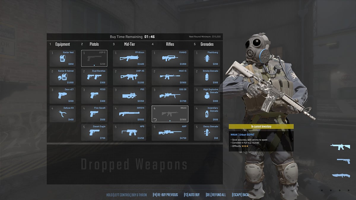 CS2 Buy Menu