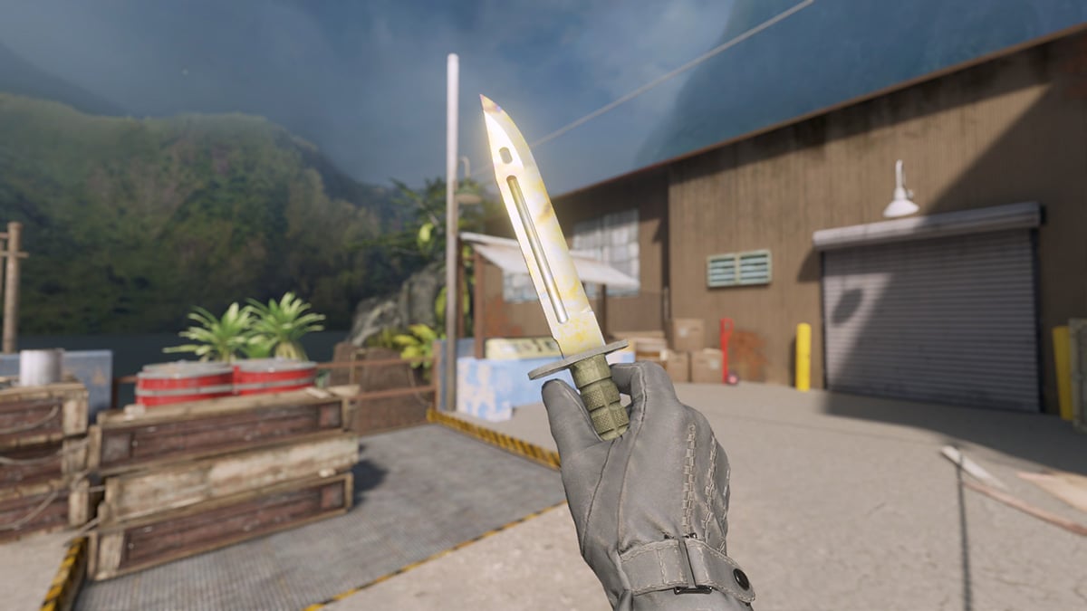 Bayonet Case Hardened Gold Gem Pattern 395