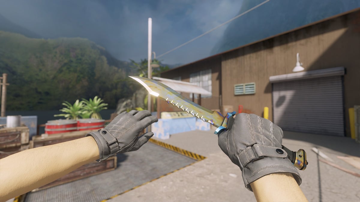 Bowie Knife Case Hardened Gold Gem Pattern 113