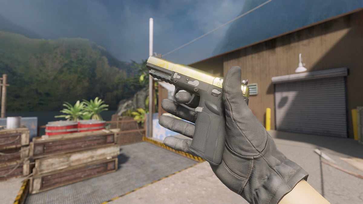 Five-SeveN Case Hardened Gold Gem Pattern 691