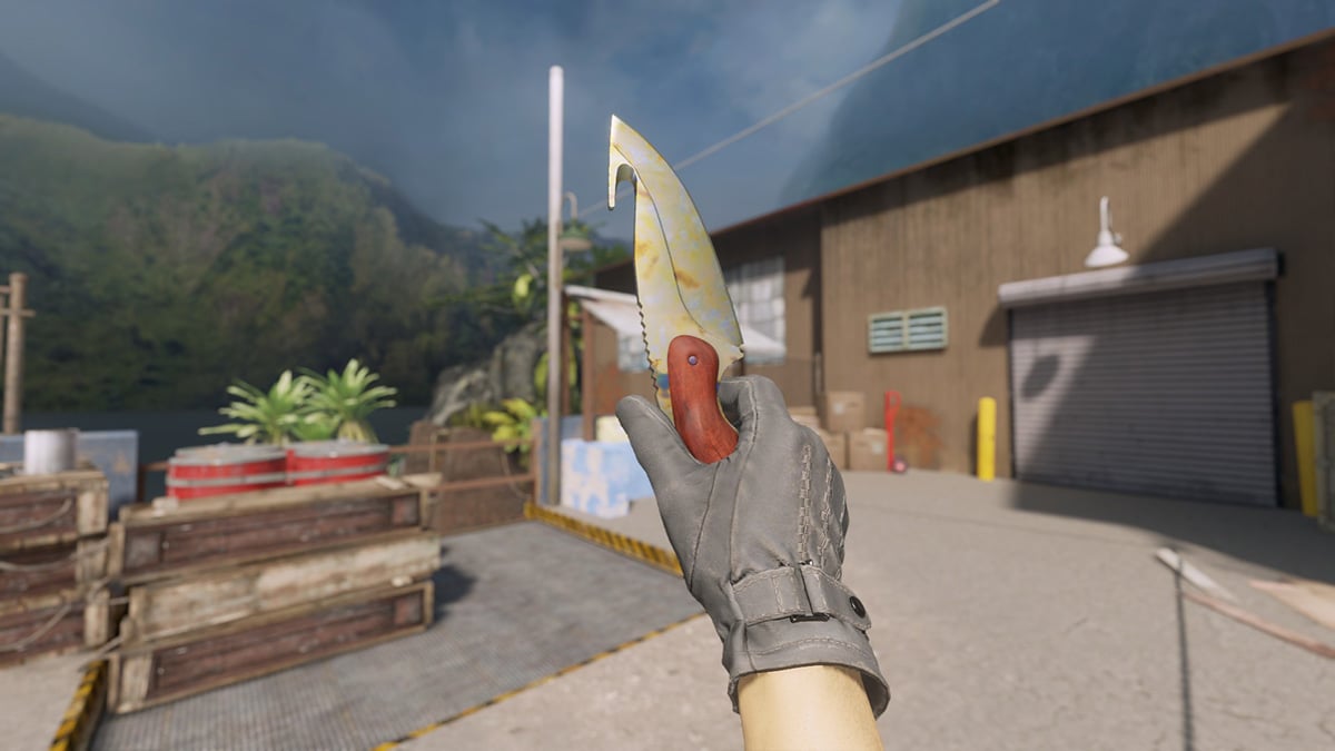 Gut Knife Case Hardened Gold Gem Pattern 837