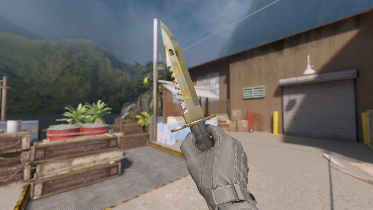 M9 Bayonet Case Hardened Gold Gem Pattern 739