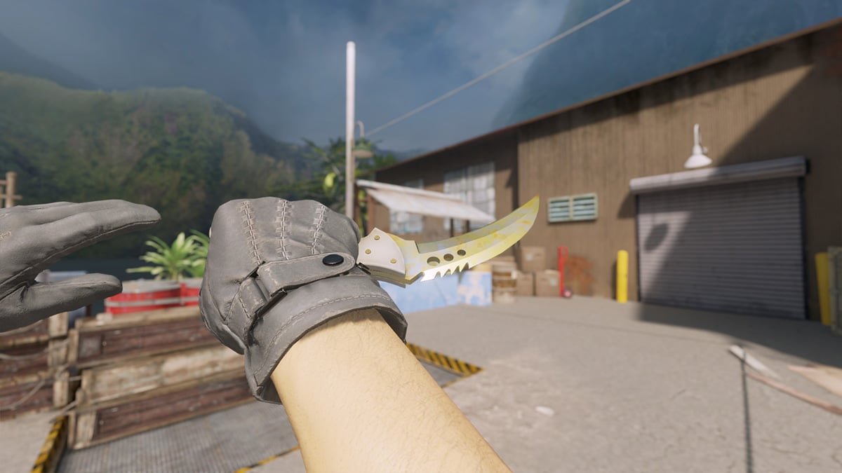 Talon Knife Case Hardened Gold Gem Pattern 834