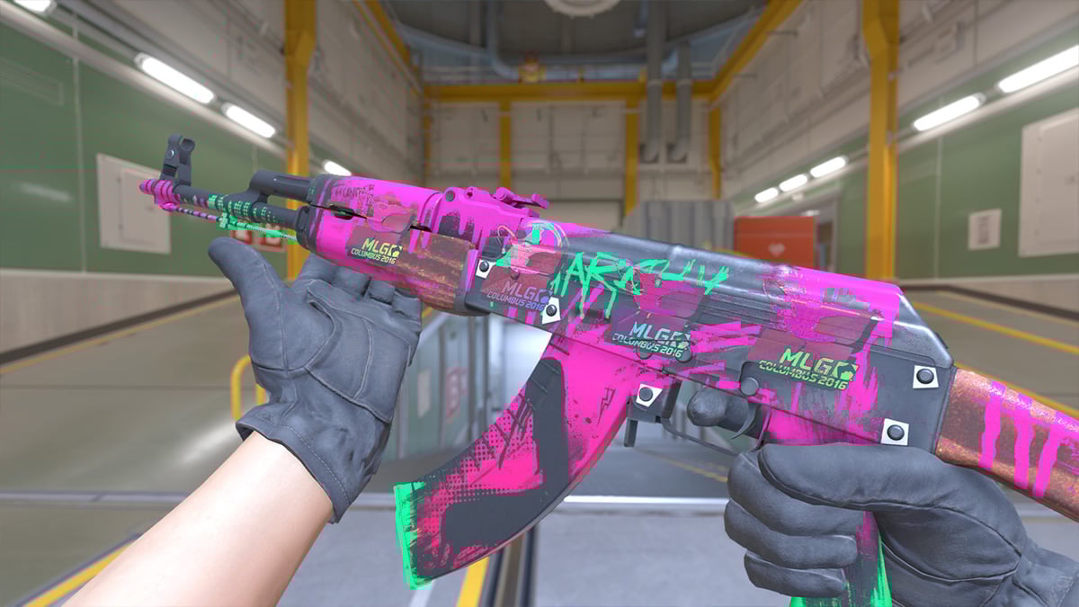 AK-47 Neon Revolution (mousesports CS2 Sticker Crafts)
