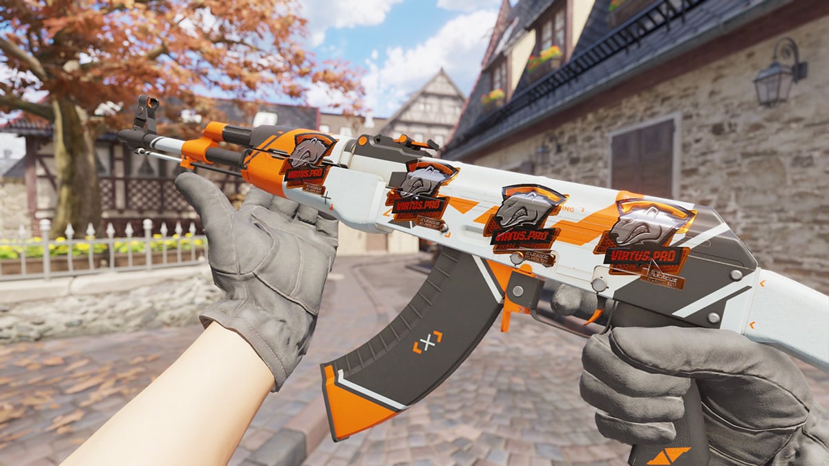 AK-47 Asiimov (Virtus.pro CS2 Sticker Crafts)