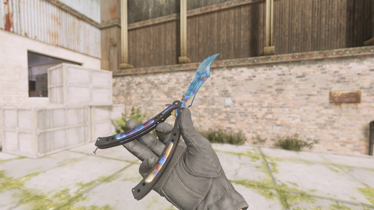 Butterfly Knife Case Hardened Pattern 182