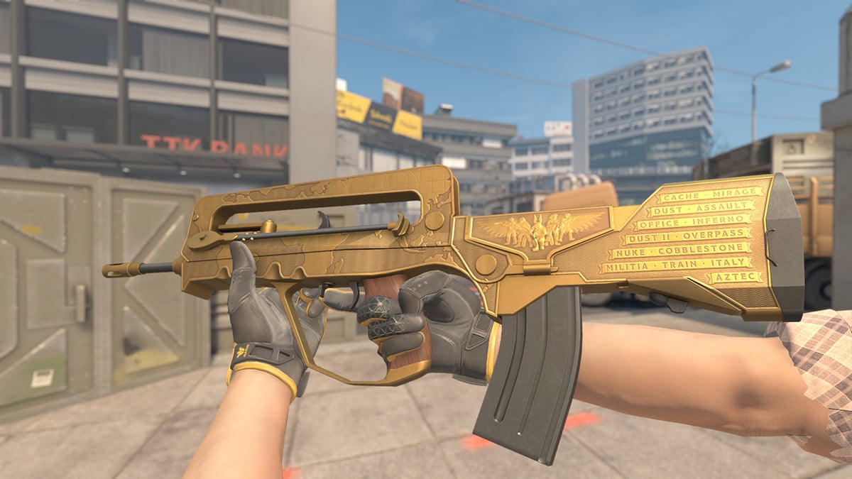 FAMAS Commemoration (Gold CS2 Loadout)