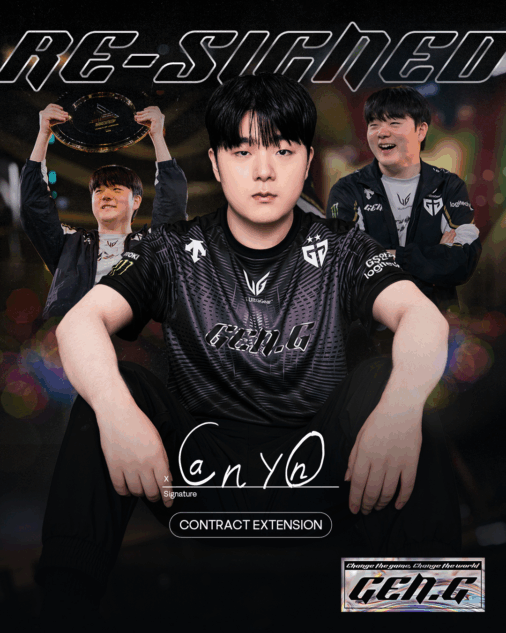 Canyon Re-signs With Gen.G For Another Year