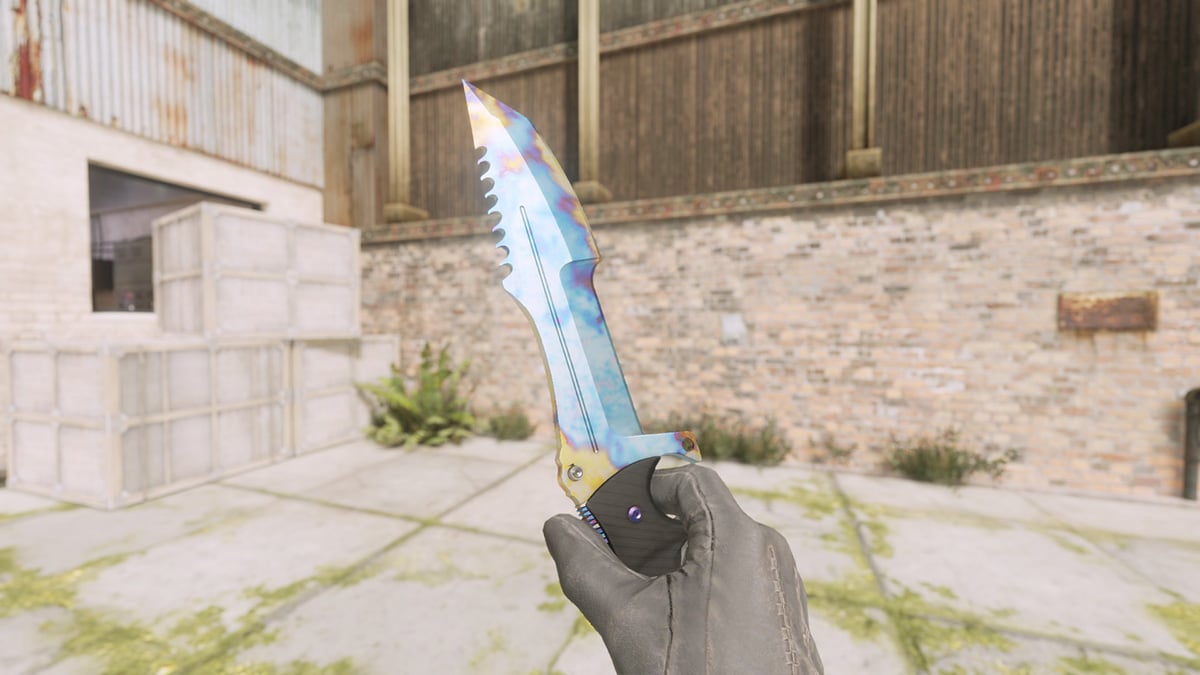 Huntsman Knife Case Hardened Pattern 618