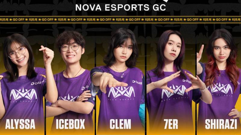 Nova Esports GC roster for Game Changers Championship